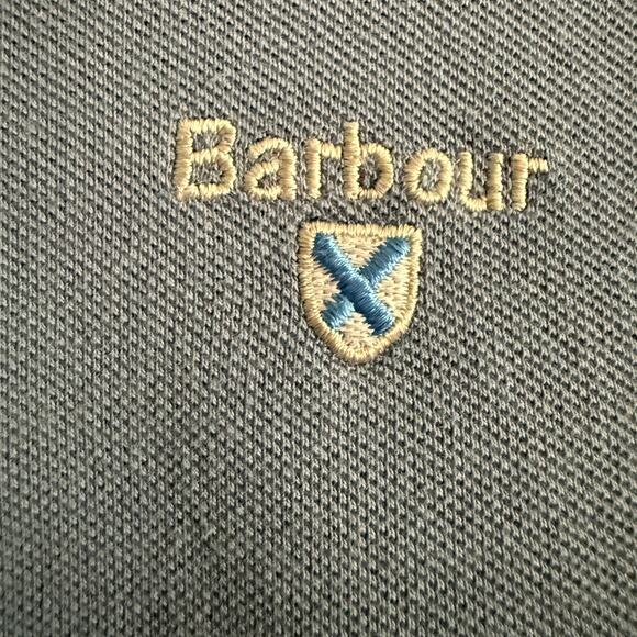 BARBOUR | Men's Sport Mix Contrast Collar and Cuffs Polo Shirt | Medium - Picture 3 of 7